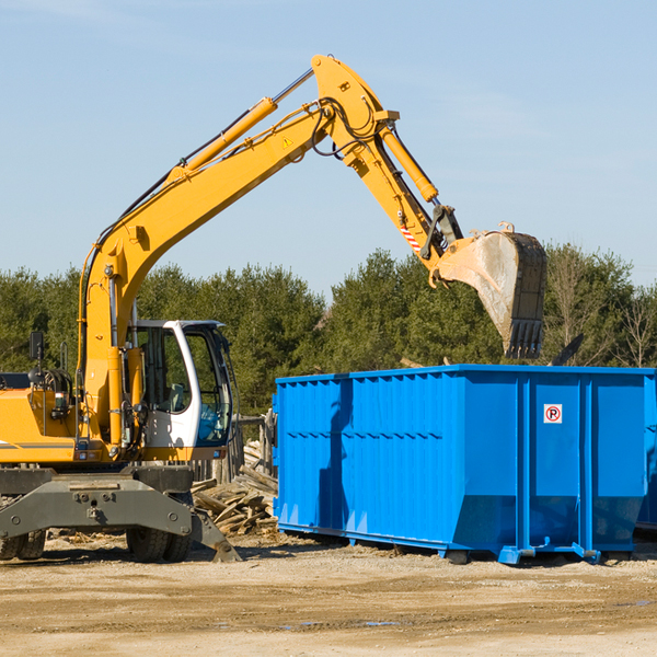 what are the rental fees for a residential dumpster in Mullens